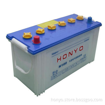12V 100Ah N100 Lead-Acid Dry Charged Car Batteries